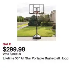 Dick's Sporting Goods Lifetime 50 All Star Portable Basketball Hoop offer