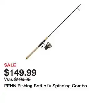 Dick's Sporting Goods PENN Fishing Battle IV Spinning Combo offer