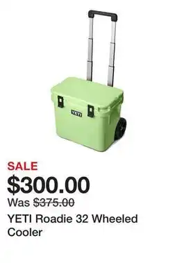 Dick's Sporting Goods YETI Roadie 32 Wheeled Cooler offer