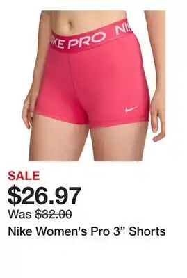 Dick's Sporting Goods Nike Women's Pro 3 Shorts offer