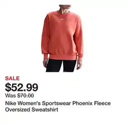 Dick's Sporting Goods Nike Women's Sportswear Phoenix Fleece Oversized Sweatshirt offer