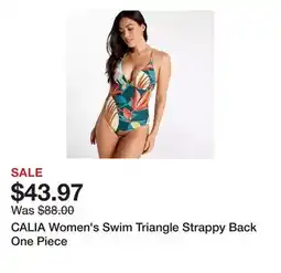 Dick's Sporting Goods CALIA Women's Swim Triangle Strappy Back One Piece offer