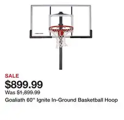Dick's Sporting Goods Goaliath 60'' Ignite In-Ground Basketball Hoop offer