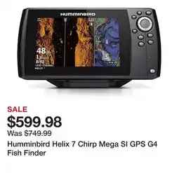 Dick's Sporting Goods Humminbird Helix 7 Chirp Mega SI GPS G4 Fish Finder offer