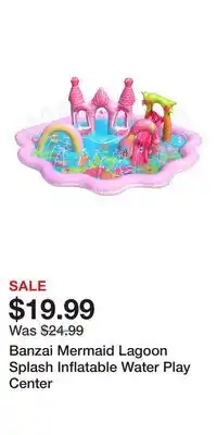 Kohl's Banzai Mermaid Lagoon Splash Inflatable Water Play Center offer