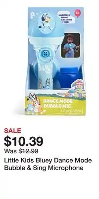 Kohl's Little Kids Bluey Dance Mode Bubble & Sing Microphone offer