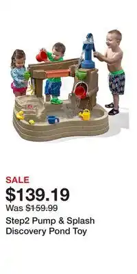 Kohl's Step2 Pump & Splash Discovery Pond Toy offer