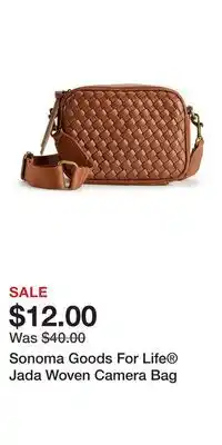 Kohl's Sonoma Goods For Life Jada Woven Camera Bag offer
