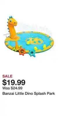 Kohl's Banzai Little Dino Splash Park offer