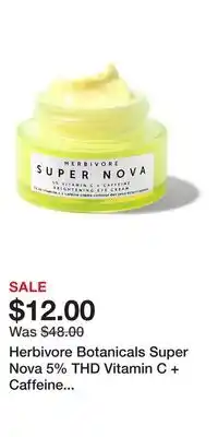 Kohl's Herbivore Botanicals Super Nova 5% THD Vitamin C + Caffeine Brightening Eye Cream offer