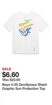 Kohl's Boys 4-20 ZeroXposur Shark Graphic Sun Protection Top offer