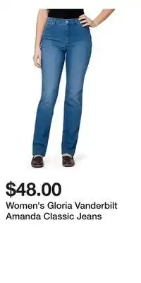 Kohl's Women's Gloria Vanderbilt Amanda Classic Jeans offer