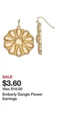 Kohl's Emberly Dangle Flower Earrings offer