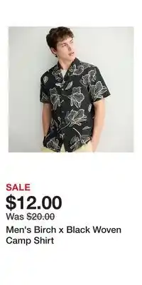 Kohl's Men's Birch x Black Woven Camp Shirt offer