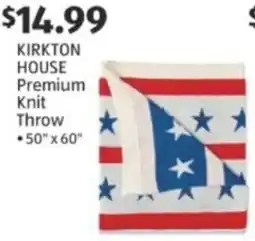 Aldi KIRKTON HOUSE Premium Knit Throw offer