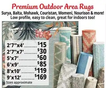 Ocean State Job Lot Premium Outdoor Area Rugs offer