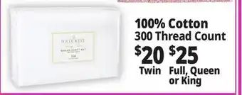 Ocean State Job Lot 100% Cotton 300 Thread Count Sheet Set offer