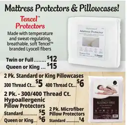 Ocean State Job Lot Mattress Protectors & Pillowcase offer