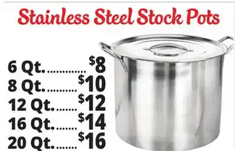 Ocean State Job Lot Stainless Steel Stock Pots offer