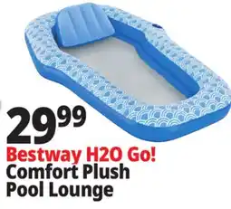 Ocean State Job Lot Bestway H2O Go! Comfort Plush Pool Lounge offer