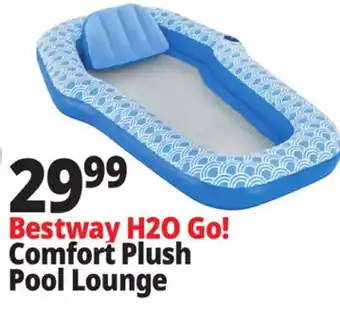 Ocean State Job Lot Bestway H2O Go! Comfort Plush Pool Lounge offer