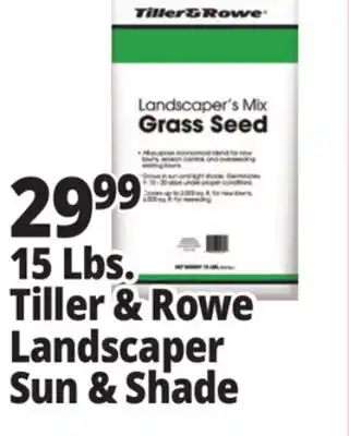 Ocean State Job Lot Tiller & Rowe Landscaper's Sun & Shade Grass Seed offer