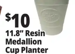 Ocean State Job Lot 11.8 Resin Medallion Cup Planter offer