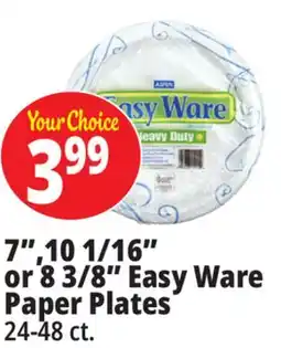 Ocean State Job Lot 7,10 1/16 or 8 3/8 Easy Ware Paper Plates offer