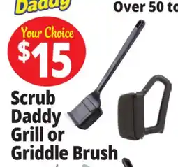 Ocean State Job Lot Mr.Bar-B-Q Bristle Free Steam Clean BBQ Brush Powered by Scrub Daddy offer