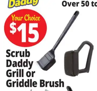 Ocean State Job Lot Mr.Bar-B-Q Bristle Free Steam Clean BBQ Brush Powered by Scrub Daddy offer