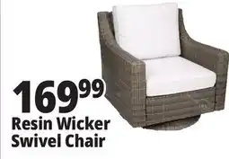 Ocean State Job Lot Resin Wicker Swivel Chair offer