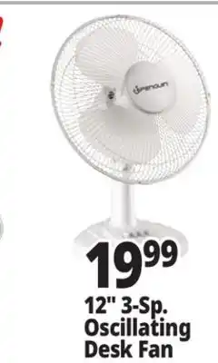 Ocean State Job Lot Penguin Oscillating Desk Fan 12 offer