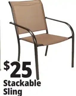 Ocean State Job Lot Stackable Patio Sling Chair offer