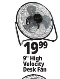 Ocean State Job Lot Penguin High Velocity Desk Fan 9 offer
