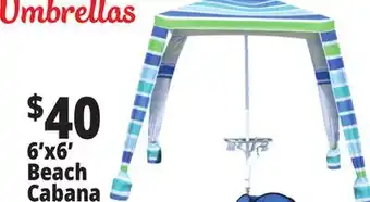 Ocean State Job Lot 6'x6' Beach Cabana offer