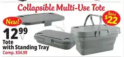 Ocean State Job Lot Tote with Standing Tray offer