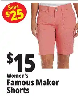 Ocean State Job Lot Women's Famous Maker Shorts offer