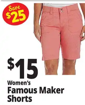 Ocean State Job Lot Women's Famous Maker Shorts offer