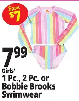 Ocean State Job Lot Girls' 1 Pc., 2 Pc. or Bobbie Brooks Swimwear offer