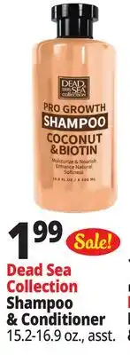 Ocean State Job Lot Dead Sea Collection Shampoo & Conditioner offer