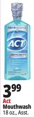 Ocean State Job Lot Act Mouthwash offer