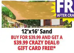 Ocean State Job Lot 12'x16' Sand offer