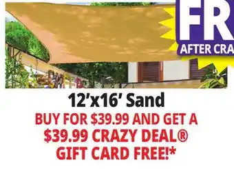 Ocean State Job Lot 12'x16' Sand offer