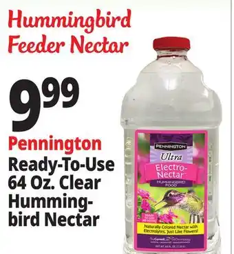 Ocean State Job Lot Pennington Ultra Electro-Nectar Hummingbird Food offer