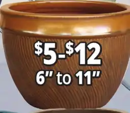 Ocean State Job Lot 6 to 11 Outdoor Glazed Ceramic Planters offer