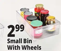 Ocean State Job Lot Small Bin With Wheels offer