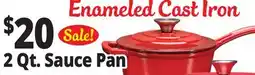 Ocean State Job Lot KLOK Enameled Cast Iron Sauce Pan with Lid 2 Qt offer