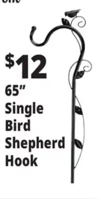 Ocean State Job Lot Wrought Iron Double Shepherd Hook 74 offer
