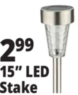 Ocean State Job Lot Outdoor Living Accents Solar LED Garden Stake 15 offer