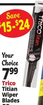 Ocean State Job Lot Trico Titian Wiper Blades offer